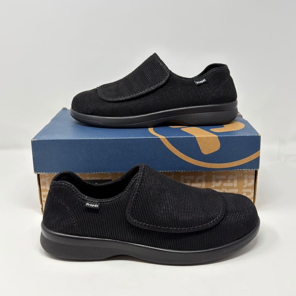 Propet Cush N Foot M0202 Black Corduroy Men’s 7.5 M & 3E MISMATCH